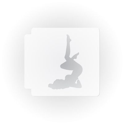 Pin Up Girl Body 783-B973 Stencil Silhouette (5.5 inch)