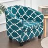 AnLinBao Stretch Tub Chair Covers 2-Piece Club Chair Slipcover with Cushion Cover Soft Spandex Armchair Slipcover Non-Slip Furniture Protector for Living Room (Vine Teal) view 2