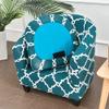 AnLinBao Stretch Tub Chair Covers 2-Piece Club Chair Slipcover with Cushion Cover Soft Spandex Armchair Slipcover Non-Slip Furniture Protector for Living Room (Vine Teal) view 4