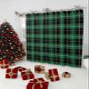 Teamery Shower Curtain with Hooks, Christmas St. Patrick's Day Green Black Lattice Buffalo Check Decor Shower Curtains for Bathroom Waterproof Fabric Bathroom Accessories Bathtub Decor, 72"x72" view 3