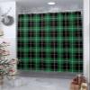 Teamery Shower Curtain with Hooks, Christmas St. Patrick's Day Green Black Lattice Buffalo Check Decor Shower Curtains for Bathroom Waterproof Fabric Bathroom Accessories Bathtub Decor, 72"x72" view 4