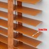 2" Slats Wooden Blinds for Windows Room Darkening Shades Horizontal Venetian Blinds Inside/Outside Mount Shades for Office, Bedroom, Living Room Cordless(34" W x 48" H) view 2