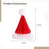 12 X 8.7 Inch 3D Honeycomb Santa Hat Hanging Decor - Paper Christmas Hat with Foldable Design - Tissue Paper Decorations for Ceiling, Door, Window, Table Centerpiece view 2