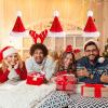 12 X 8.7 Inch 3D Honeycomb Santa Hat Hanging Decor - Paper Christmas Hat with Foldable Design - Tissue Paper Decorations for Ceiling, Door, Window, Table Centerpiece view 4