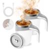 Automatic Magnetic Stirring Coffee Mug, 2025 New Self Stirring Mug With Lid, Stainless Steel Self Mixing Cup for Milk Tea (2, White) view 1