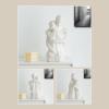 Jwqqwdza Hugging Couple Modern Sculptures Home Decor, Romantic Lover Statue Figurine for Office Entrance Cabinet Shelf, (Hug, 5" * 7") view 4