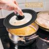uxcell Universal Lid for Pot Fit 9.5, 10, 11" Diameter Cookware Black 1Pcs view 4