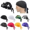 GRABAGECAN Cool Pirate Hat for Women Men Fashion Adjustable Slouchy Hat Turban Headband Hat Breathable Hiphop Hat Headwear view 2