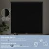 BERISSA Cellular Shades Cordless, Blackout Cellular Window Blinds, Pull Down Blackout Blinds Honeycomb Indoor Windows Shades for Home Office Bedroom, Easy to Install, Black,75" W x 48" H view 2