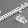 BABYCE Hospital Curtain Track System RV Curtain Curtain Single Tracks Ceiling Mounting White, Retractable Adjustable Room Divider, Curtain Guide Rail Systems for Shower, RV, Living Room(1m/3.3ft) view 1