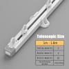 BABYCE Hospital Curtain Track System RV Curtain Curtain Single Tracks Ceiling Mounting White, Retractable Adjustable Room Divider, Curtain Guide Rail Systems for Shower, RV, Living Room(1m/3.3ft) view 3