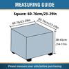 ZYANLING Square Ottoman Cover 18 x 18/20x20/36 x 36 in Stretch Velvet Ottoman Slipcover Furniture Protector Folding Storage Stool Furniture Protector with Elastic Bottom (#9 L view 2