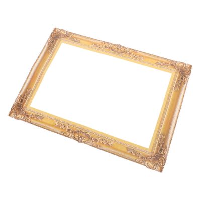 COLLBATH DIY Paper Photo Frame Cutouts Gold Decor Antique Picture Frame Props for Wedding Photo Booth