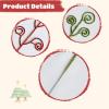 50 Pcs Sparkle Spiral Christmas Picks, Red Green Branch Decor, 11.8 X 9 Inch Glitter Curly Stems, Vase Filler, Holiday Tree Ornaments view 2