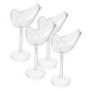 GRIRIW 4pcs Bird-shaped Glass Brandy Cups for Mixology Presentations view 1
