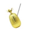 COLLBATH Pineapple Shape Cocktail Cup Stainless Steel Drink Tumbler Straw Creative Barware for Parties and Celebrations for Beer Cocktails and Fruit Drinks view 1