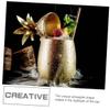 COLLBATH Pineapple Shape Cocktail Cup Stainless Steel Drink Tumbler Straw Creative Barware for Parties and Celebrations for Beer Cocktails and Fruit Drinks view 4