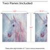 ONINUO Unicorn Blackout Curtains for Girls Boy Home Decor, Fantasy Unicorn Princess Animal Pink Grommet Thermal Insulated Drapes Darkening Window Curtain for Bedroom Living Room, 63 x 63 Inch view 3