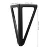 SOESFOUFU Metal Legs for Furniture Sofa Feet Replacement Couch Feet Sturdy Replacement Legs Chair Risers Easy Install Home Decor view 2