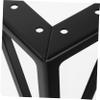 SOESFOUFU Metal Legs for Furniture Sofa Feet Replacement Couch Feet Sturdy Replacement Legs Chair Risers Easy Install Home Decor view 3