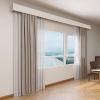 WhamtL Wall Mount Curtain Pelmet Box, Aluminum Alloy Cornice Boards for Windows, Bedroom/Living Room/Apartment Window Curtain Pelmet Panel Without Track(122cm (4ft)) view 2