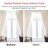 WhamtL Wall Mount Curtain Pelmet Box, Aluminum Alloy Cornice Boards for Windows, Bedroom/Living Room/Apartment Window Curtain Pelmet Panel Without Track(122cm (4ft)) view 3