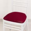 Balsa Circle 5 Burgundy Spandex Chiavari Chair Cushion Covers  Stretchable Seat Protectors for Wedding Party Event Chairs Supplies Home Decor view 2