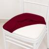 Balsa Circle 5 Burgundy Spandex Chiavari Chair Cushion Covers  Stretchable Seat Protectors for Wedding Party Event Chairs Supplies Home Decor view 4