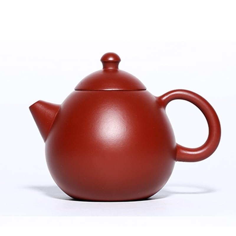 Genuine Handmade Chinese Yixing Zisha Teapot, Purple Clay Ceramic Vintage Gongfu Tea Pot, Classic Dragon Egg Pot for Dad Grandpa Husband Tea Lovers