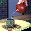 Genuine Handmade Chinese Yixing Zisha Teapot, Purple Clay Ceramic Vintage Gongfu Tea Pot, Classic Dragon Egg Pot for Dad Grandpa Husband Tea Lovers view 3