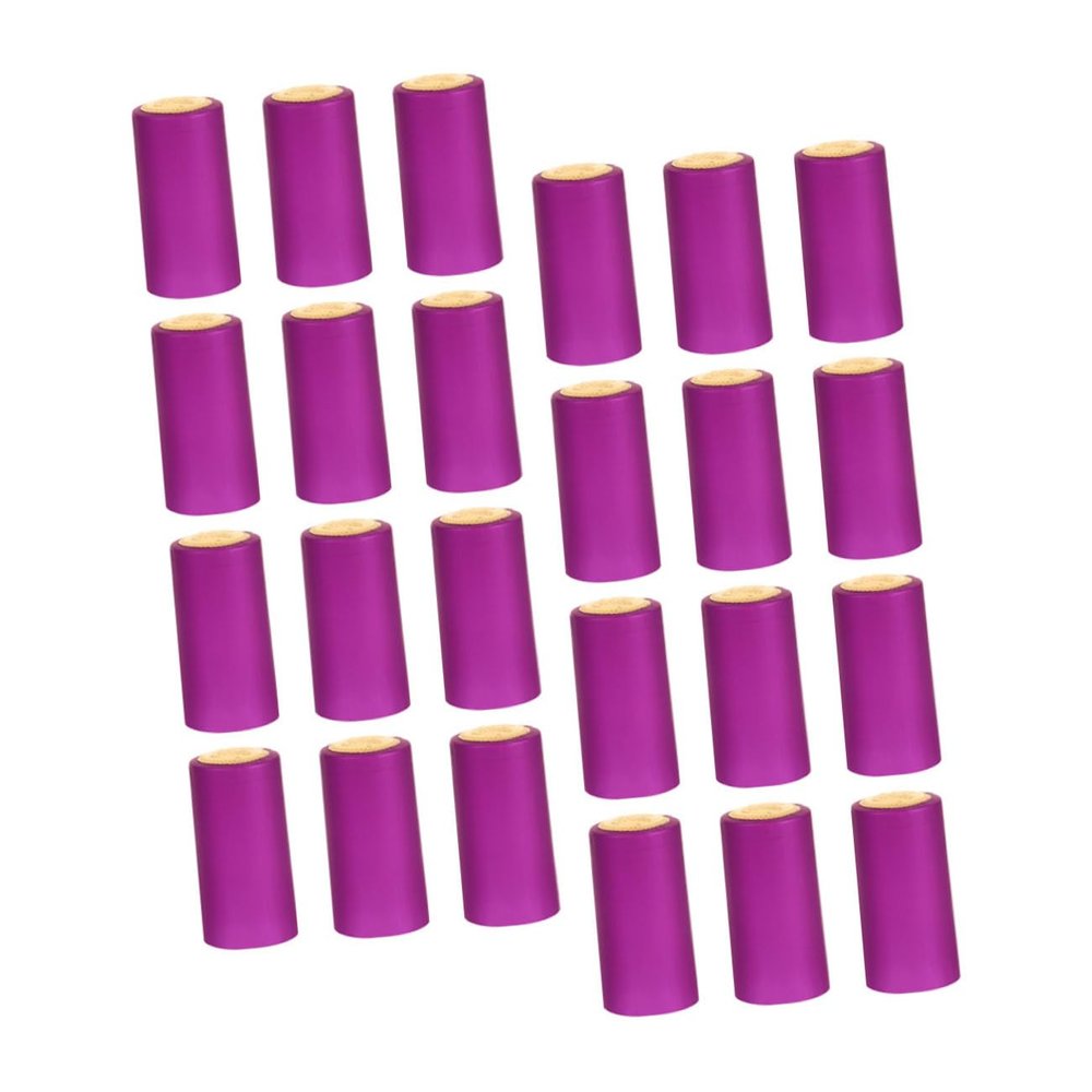 30pcs PVC Wine Bottle Heat Shrink Capsules with Tear Strip