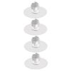 TOBBOMEY 4pcs Self Adhesive Ball Shaped Knobs Cabinet Handles Decorative Door Pulls No Punching Easy to Install view 1