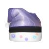 JxWCher Novelty LED Shine Santa Hat - Lightning Storm Print Festive Xmas Beanie for Adults, Holiday New Year Party Accessory Supplies view 2