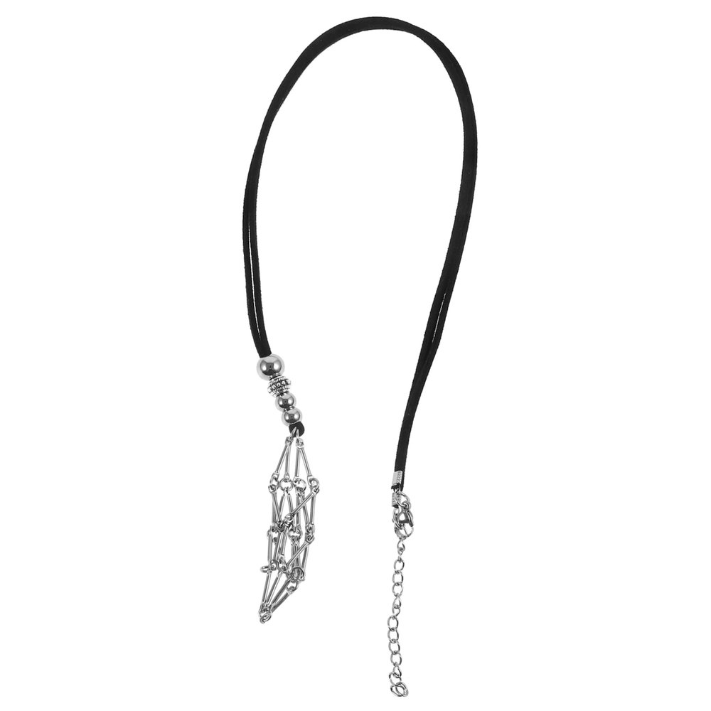 Holibanna Cord Adjustable Necklace Cage for Crystals Diy Pendant Holder Classic Woven Design for Jewelry Making and Wall Decoration