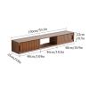 Solid Wood Wall Mounted TV Cabinet Floating TV Stand Floating TV Stand Shelf Floating Entertainment Center with Sliding Doors Floating TV Console Living Room Wall Storage Cabinet Hanging Cabinet.(Waln view 2