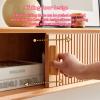 Solid Wood Wall Mounted TV Cabinet Floating TV Stand Floating TV Stand Shelf Floating Entertainment Center with Sliding Doors Floating TV Console Living Room Wall Storage Cabinet Hanging Cabinet.(Waln view 3