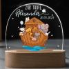 Personalized Night Light for Kids with Name Date Custom Baby Shower, Birthday, or Christmas Gift, Perfect for Nursery or Childrens Room, Acrylic 3D Lamp, Customize Name Lamp Gift for Daughter Son view 1