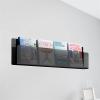 Acrylic Wall Magazine Rack Clear Wall Mounted Brochure Holder, Adjustable Hanging Magazine Holder for House Office Church Cafe Display (Color : 1PCS, Size : 80cm/35in) view 1