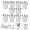 BRIGHTFUFU 10pcs Cups Reusable Water Cup Camping Wine Compact Liquor Drink Accessories view 3