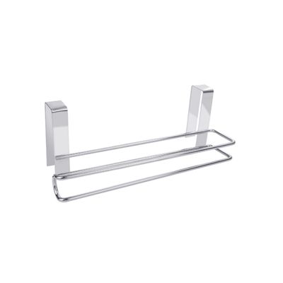 BRIGHTFUFU Stainless Steel Roll Paper Holder and Towel Dispenser Removable Kitchen and Bathroom Hanger for Efficient Space Utilization Resistant Wall-Mounted Design