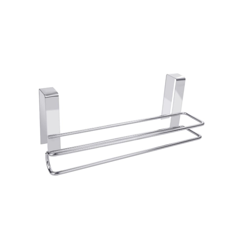 BRIGHTFUFU Stainless Steel Roll Paper Holder and Towel Dispenser Removable Kitchen and Bathroom Hanger for Efficient Space Utilization Resistant Wall-Mounted Design