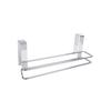 BRIGHTFUFU Stainless Steel Roll Paper Holder and Towel Dispenser Removable Kitchen and Bathroom Hanger for Efficient Space Utilization Resistant Wall-Mounted Design view 1