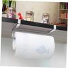 BRIGHTFUFU Stainless Steel Roll Paper Holder and Towel Dispenser Removable Kitchen and Bathroom Hanger for Efficient Space Utilization Resistant Wall-Mounted Design view 3