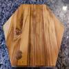 Personalized Honey and the Bee Engraved Hexagon Teak Cutting Board for Housewarming or Wedding Gift and Charcuterie Serving Honeycomb Solid Hardwood (Small (6")) view 3