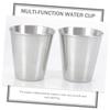 CIYODO 10pcs Stainless Steel Drink Cups Convenient Reusable Tumbler for Whiskey Cocktails and Water Portable Camping Cups for Parties and Gatherings view 4