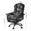 BKEKM Office Chair 360 Rotating Executive Chair Ergonomic Desk Chair with Footrest 98-108cm Adjustable Office Chair Comfortable Computer Chair Thick view 2