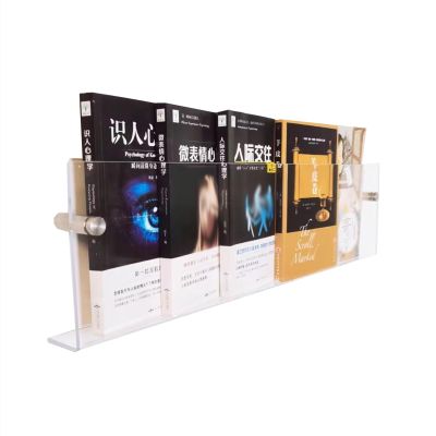 Clear Acrylic Magazine Organizer Wall Mounted Clear Acrylic Magazine RackHome Office Brochure Holder Hanging Bookshelf Magazine HolderTransparent Literature Display Storage Stand(40cm(15.7in))