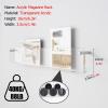Clear Acrylic Magazine Organizer Wall Mounted Clear Acrylic Magazine RackHome Office Brochure Holder Hanging Bookshelf Magazine HolderTransparent Literature Display Storage Stand(40cm(15.7in)) view 3