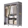 UINGBPXT Clothing Wardrobe Portable Wardrobe Oxford Fabric Clothes Closet with Storage Bag Clothes Closet for Bedroom Hanging Saves Space Large Closet Spacious view 1