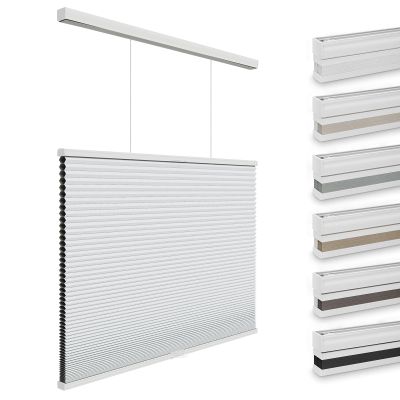 Changshade Blackout Cellular Shades Cordless, Top Down Bottom Up Blinds for Windows, 1.5" Single Cell Pleated Honeycomb Window Shades for Bedroom, Child Room,56" Width72" Height,White